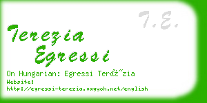 terezia egressi business card